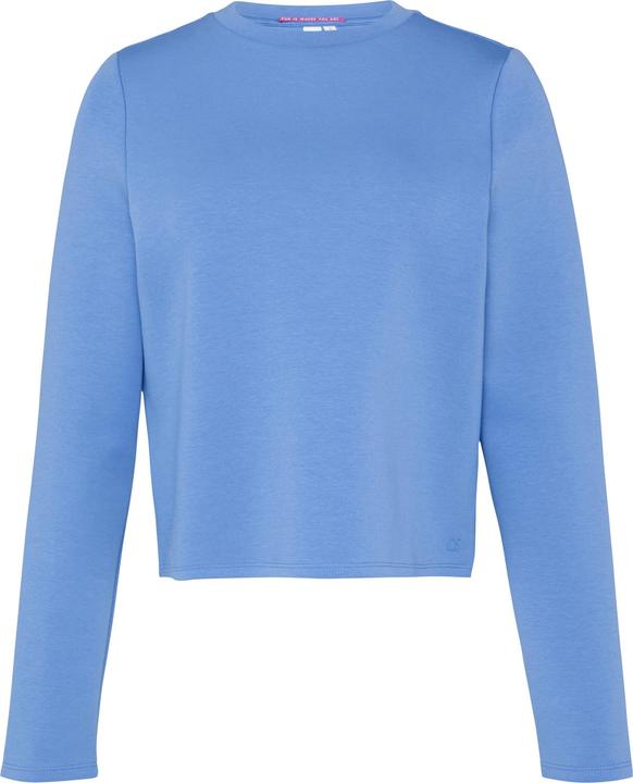 Produktbild s.Oliver Sweatshirt Verkürztes Sweatshirt aus Interlockjersey (XL)