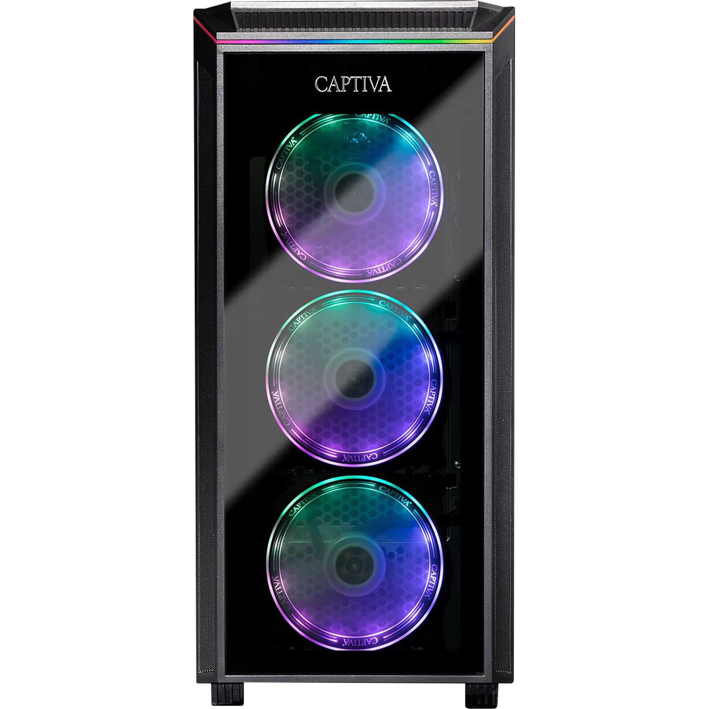 Thumbnail - Captiva Advanced Gaming R60-368 Ryzen 7 RTX 3060 (AMD Ryzen 7 5800X, 16 GB, 1000 GB, GeForce RTX 3060), PC, Schwarz