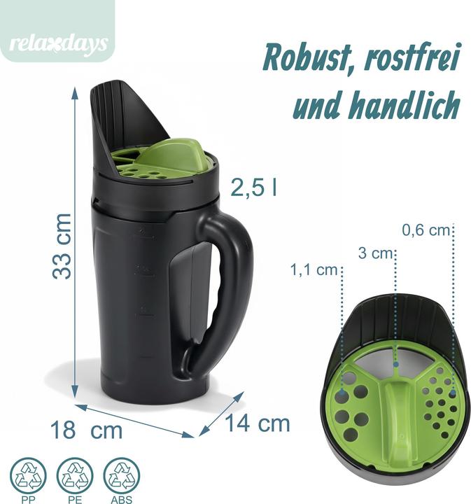 Actual product image Relaxdays hand seeder