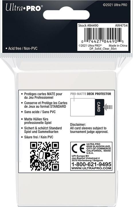 Produktbild Ultra Pro Clear PRO-Matte Standard