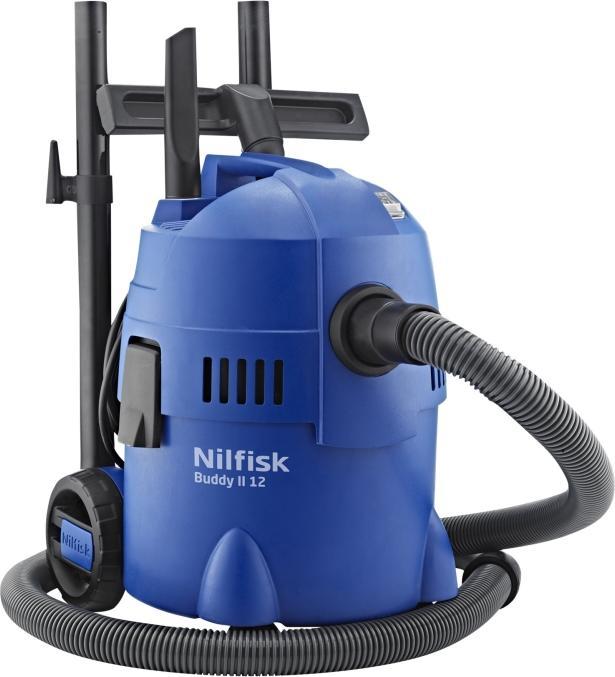 Produktbild Nilfisk Nass- und Trockensauger Buddy II 12 Home Edition Schwarz Blau 12 l 1200 W (Nass-Trockensauger)