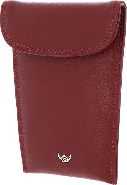 Actual product image Golden Head Polo key case RFID leather 8 cm