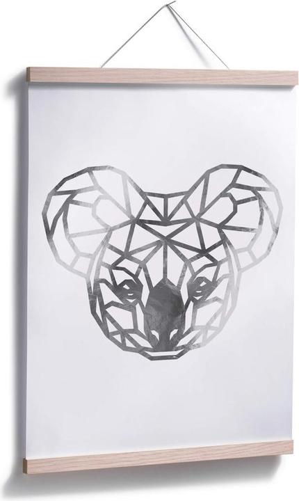 Actual product image Trenddeko Origami Koala - Silver Look (40 x 50 cm)