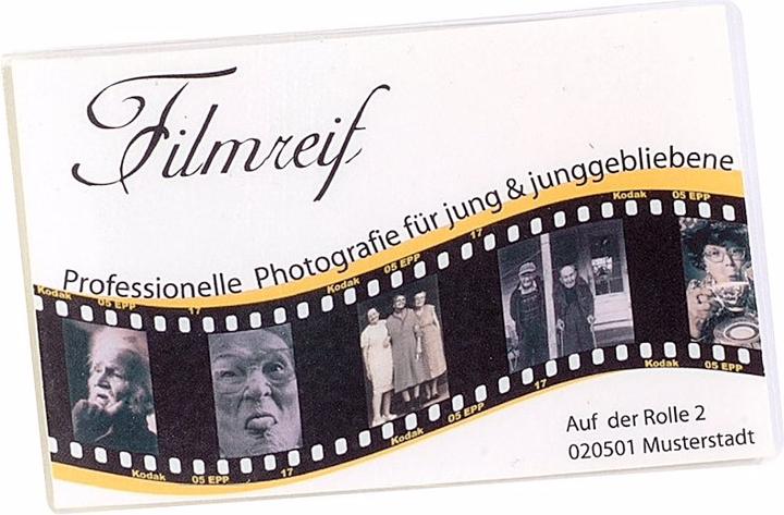 Produktbild General Office 25 Visitenkarten-Laminiertaschen, Stärke 125mic (60 x 95 mm, 25 Stück, 125 µm)