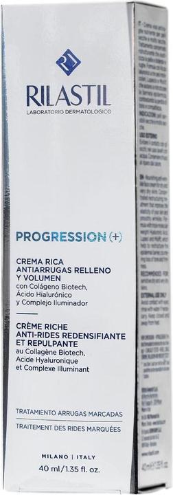 Actual product image Rilastil Progression Plus Rich Anti-Wrinkle Cream with Collagen and Hyaluronic Acid 40ml (40 ml)