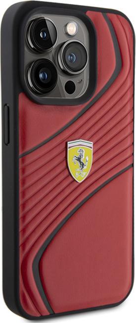 Produktbild Ferrari FEHCP15LPTWR iPhone 15 Pro 6.1" czerwony/red hardcase Twist Metal Logo (Apple iPhone 15 Pro)