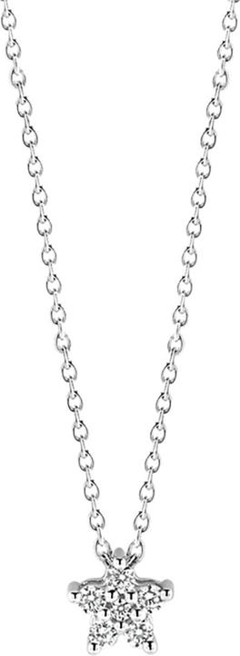 Ti Sento Milano Collier mit Zirkonia-Stern 3940ZI/42 (925 Sterling Silber, 48 cm)