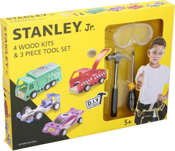 Productafbeelding Stanley Junior Jr. automobilis ir įrankių komplektas 7 vnt. (U001-K04-T03-SY)