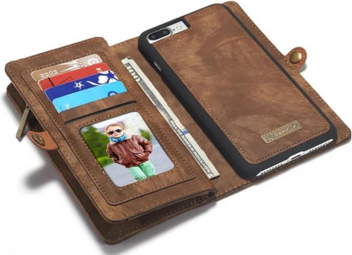 Produktbild Caseme Apple iPhone 8 Plus Echtleder Portemonnaie Karten Hülle (Apple iPhone 8 Plus)