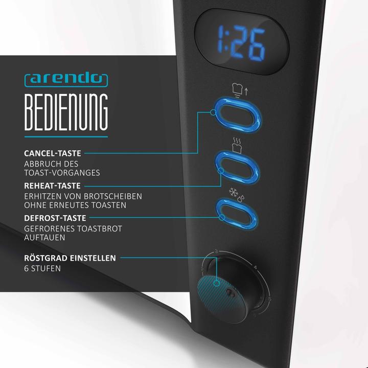 Immagine prodotto Arendo Set per la colazione, bollitore in acciaio inox da 1,5 l con selezione della temperatura e (1.50 l)