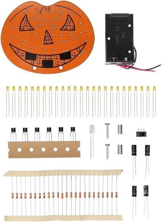 Produktbild Whadda Bausatz Halloween Kürbis mit Ein / Aus Schalter