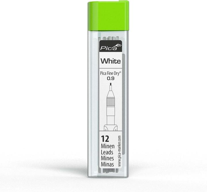 Actual product image Pica Fine-Dry refill set white (12 pcs., 0.90 mm)