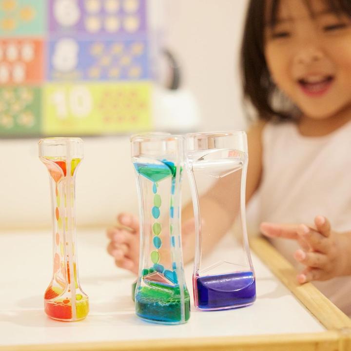 Actual product image The twiddlers Liquid hourglass toy