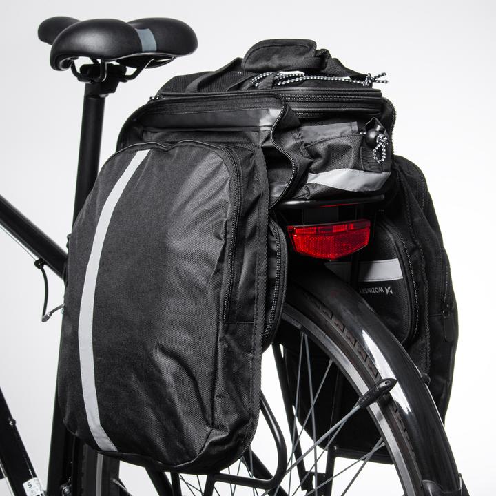Produktbild Wozinsky WBB36BK 27L Fahrradtasche - schwarz (27 l, Gepäckträgertasche)