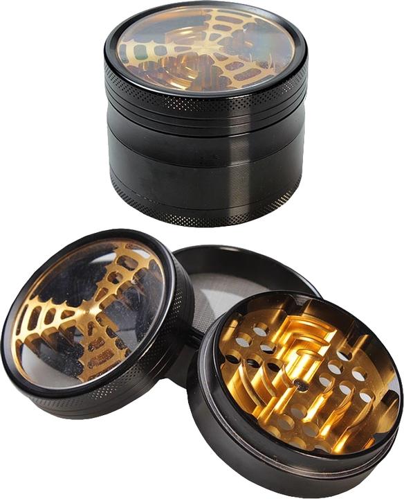 Black Leaf Aluminium Grinder Mill