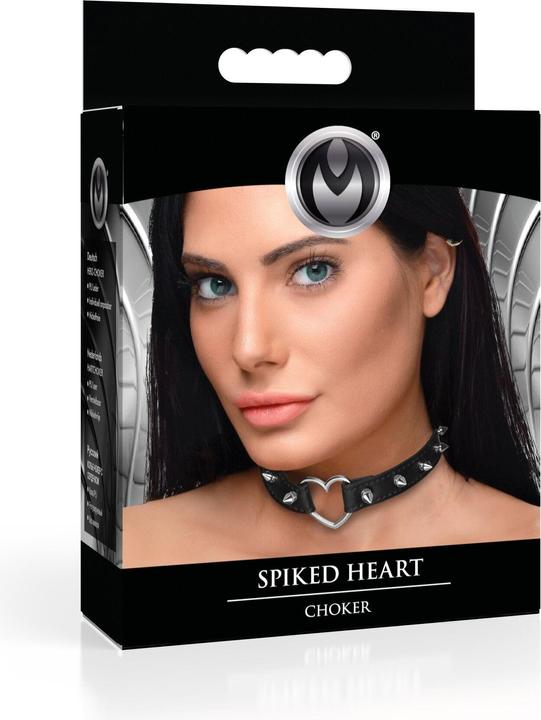 Produktbild Master Series XR Brands Spiked Heart Choker Schwarz