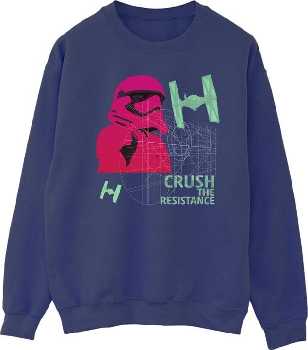 Actual product image Star Wars Mens First Order Stormtrooper Neon Sweatshirt (XL)