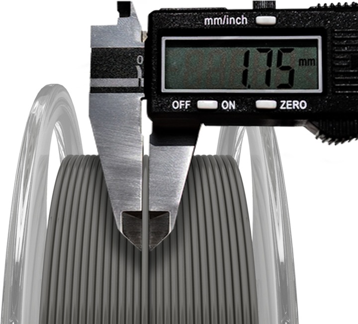 Actual product image AzureFilm Filament (PETG, 1.75 mm, 1000 g, Grey)