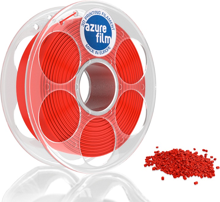Actual product image AzureFilm Filament (ASA, 1.75 mm, 1000 g, Red)