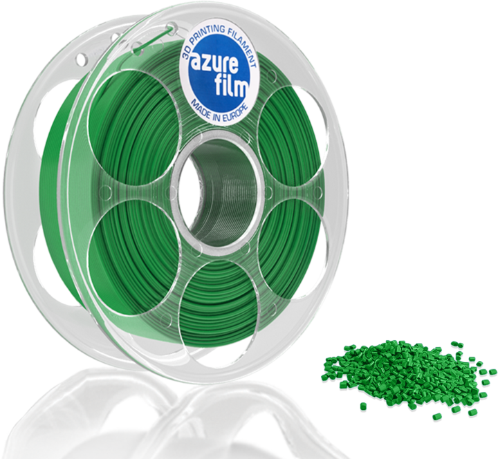 Actual product image AzureFilm Filament (ASA, 1.75 mm, 1000 g, Green)