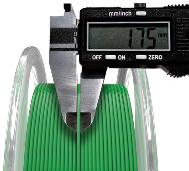 Actual product image AzureFilm Filament (ASA, 1.75 mm, 1000 g, Green)