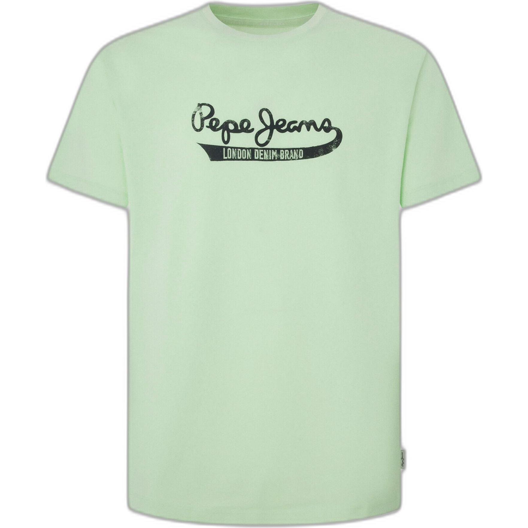 Pepe Jeans, Herren, Shirt, t-hirt pepe jean claude, Grün, (S)