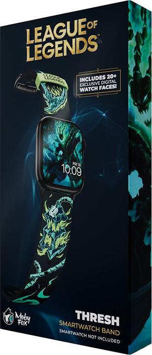 Produktbild Moby Fox League of Legends bracelet pour smartwatch Thresh (22 mm, Edelstahl, Silikon)