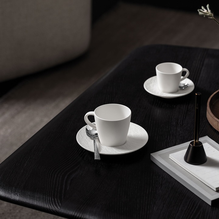 Immagine prodotto Villeroy & Boch Mokka-/Espressoobertasse Manufacture Rock blanc (60 ml, 1 x)