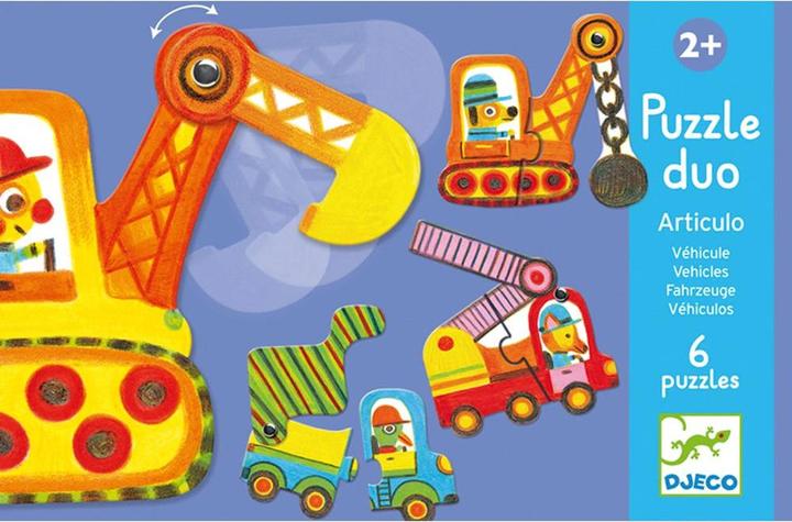 Immagine prodotto Djeco Veicoli Puzzle Duo (12 pezzi)