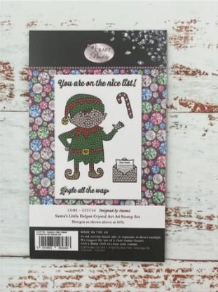 Image du produit Craft Buddy Crystal Art A6 Stamp "Santa's Little Helper" (le petit assistant du Père Noël)