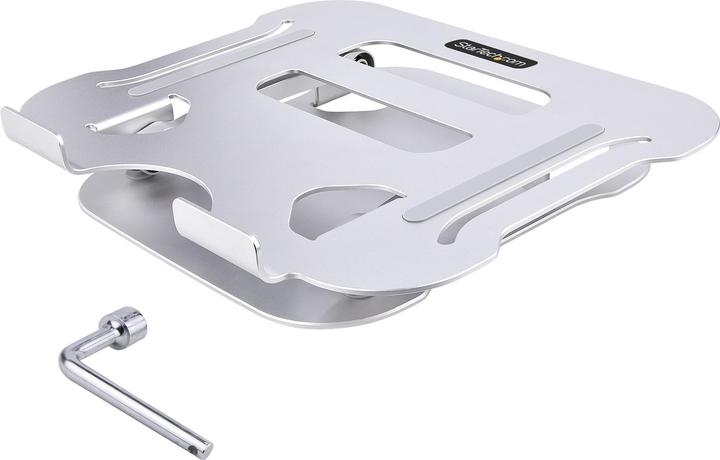Image du produit StarTech com ADJ-LAPTOP-RISER, Notebook-Ständer, Silber, Aluminium, 10 kg, 33,2 - 120 mm, 226 mm