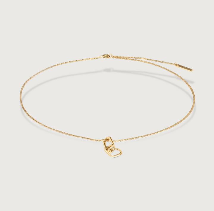 Produktbild Hey Harper Looped Heart Necklace (14k Gold plattiert, PVD Beschichtung)