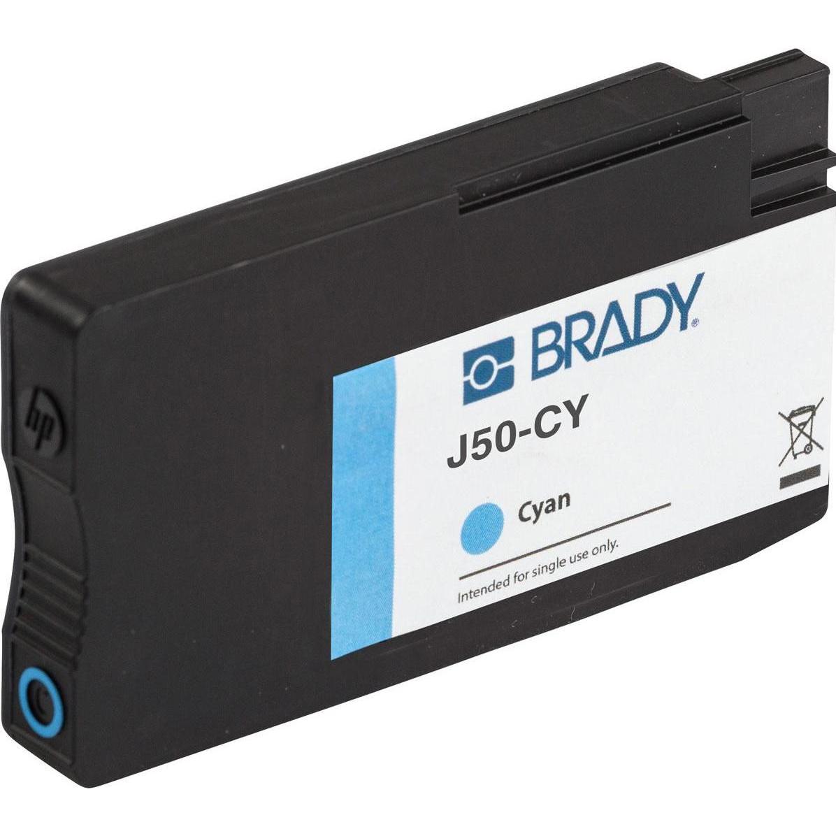 Brady J50-CY - Ciano - - BradyJet J5000 - 101,6 mm - 23,9 - 57,1, Stampante di etichette