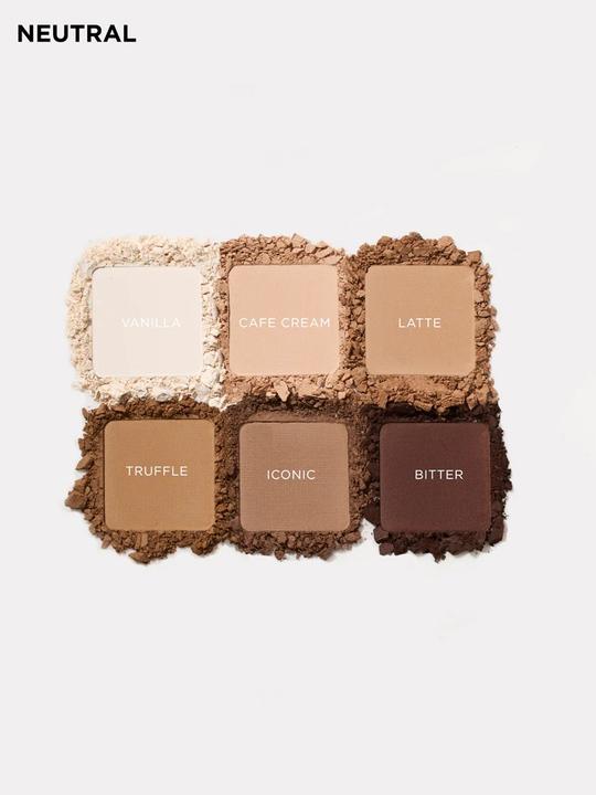 Actual product image Sosu Matte Eyeshadow Palette (Brown, Nude, White)