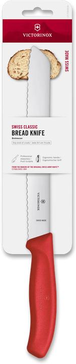 Produktbild Victorinox Swiss Classic, Brotmesser, 21cm, wellen, rot, blister (21 cm)