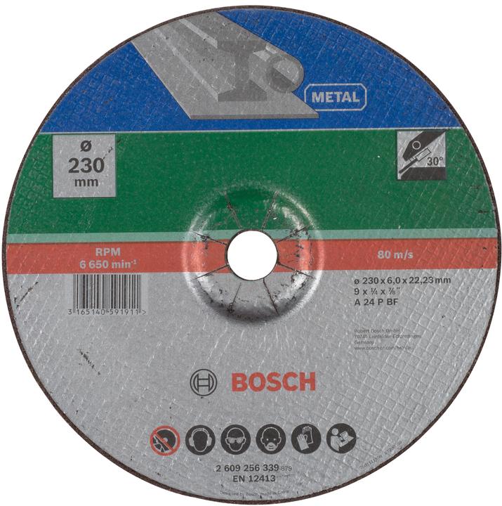 Produktbild Bosch Zubehör Schruppscheibe gekröpft, Metall D= 230 mm