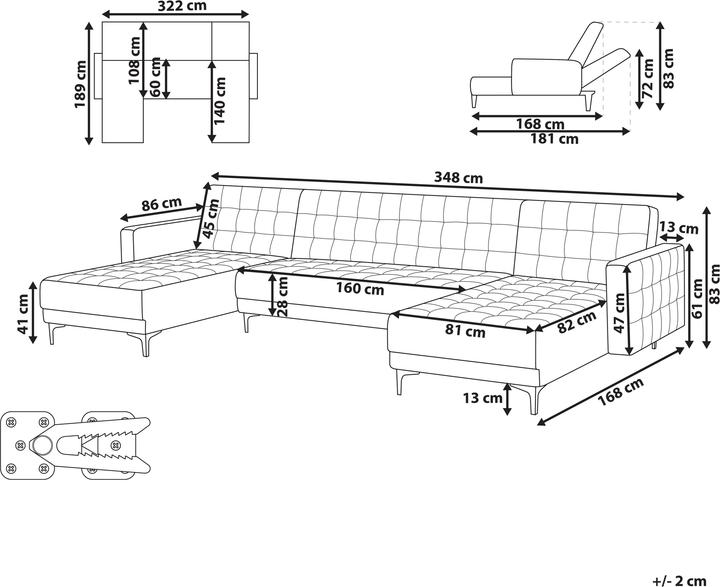Produktbild Beliani Aberdeen (Wohnlandschaft)