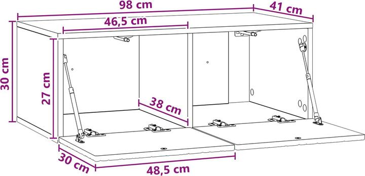 Produktbild vidaXL Wandschrank (41 x 30 x 30 cm)