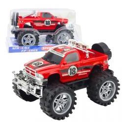Lean Toys Heckgetriebener Geländewagen mit grossen Rädern, rot 27cm (66786045)