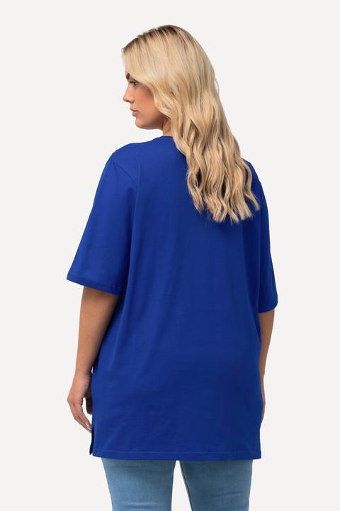 Actual product image Ulla Popken Basic Round Neck Short Sleeve Relaxed Fit Tee (62)