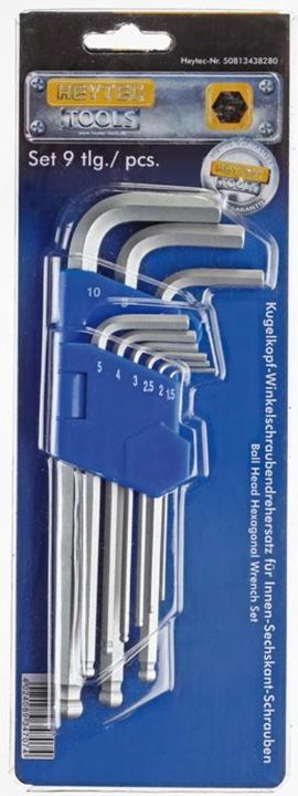 Produktbild HEYTEC Kugelkopf-Winkelschraubendrehersatz 1,5/2/2,5/3/4/5/6/8/10