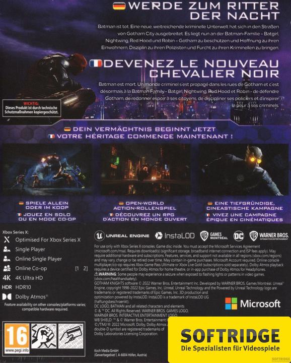 Immagine prodotto WB Gotham Knights Edizione Speciale (Xbox Series X, DE)