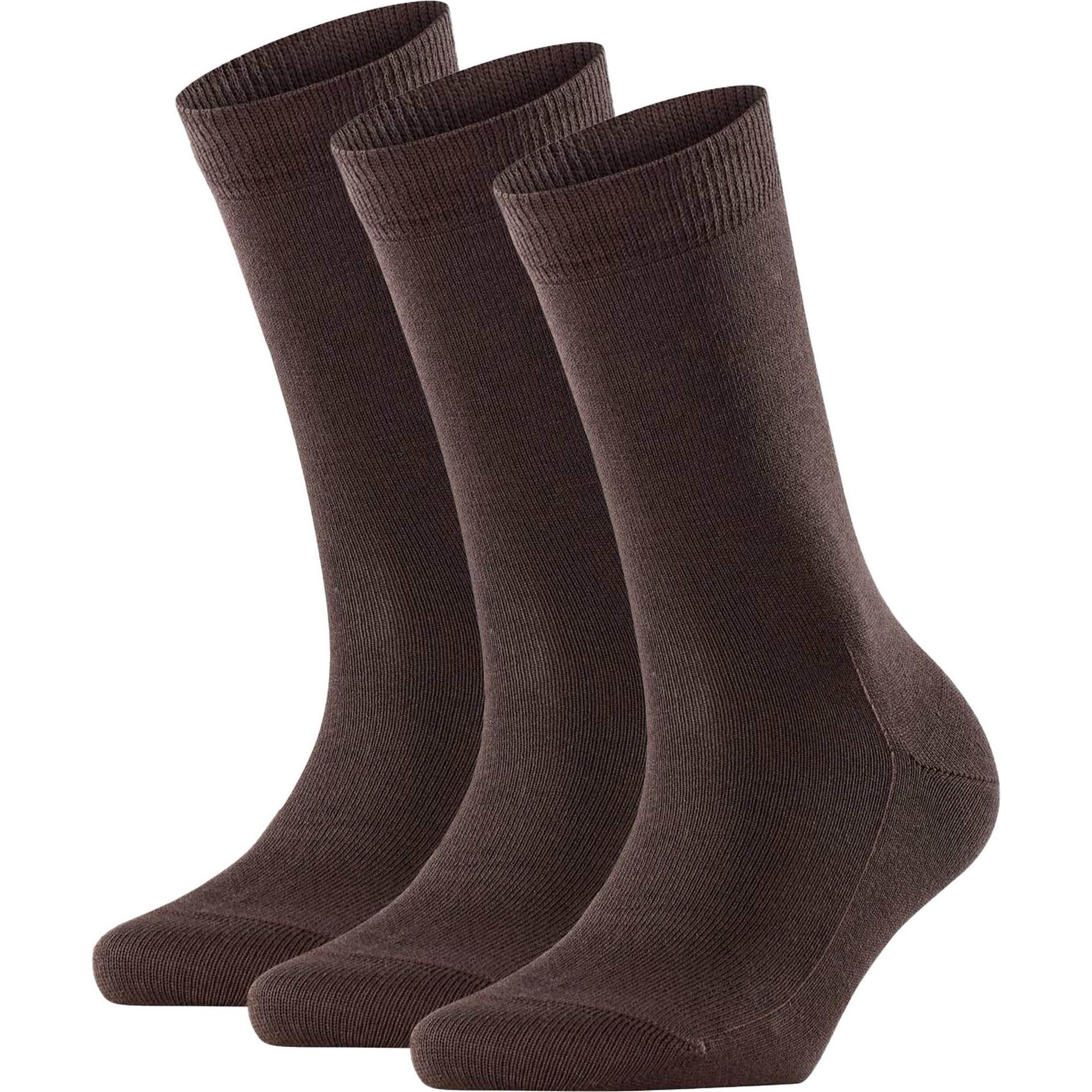 Falke, Damen, Socken, Family SO, Braun, (3er Pack, 39 - 42)