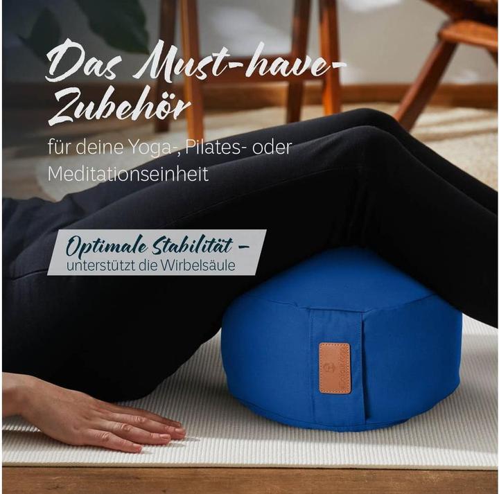 Produktbild DoYourYoga Yoga-Kissen Vishnu Dunkelblau (15 cm)