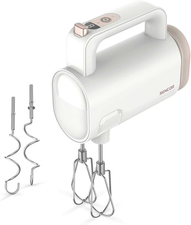 Produktbild Sencor Elektrischer Handmixer, draadloos, 8 Geschwindigkeiten, digitales Display, USB-C aufladbar