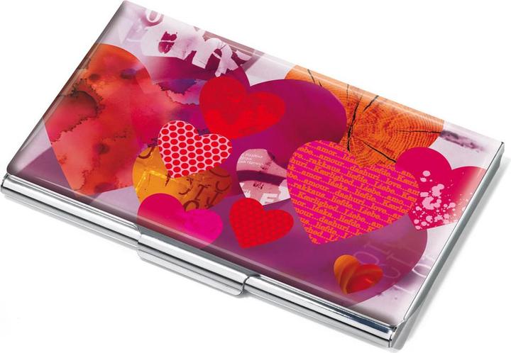 Produktbild Troika Visienkartenetui, flach, mit Dekor