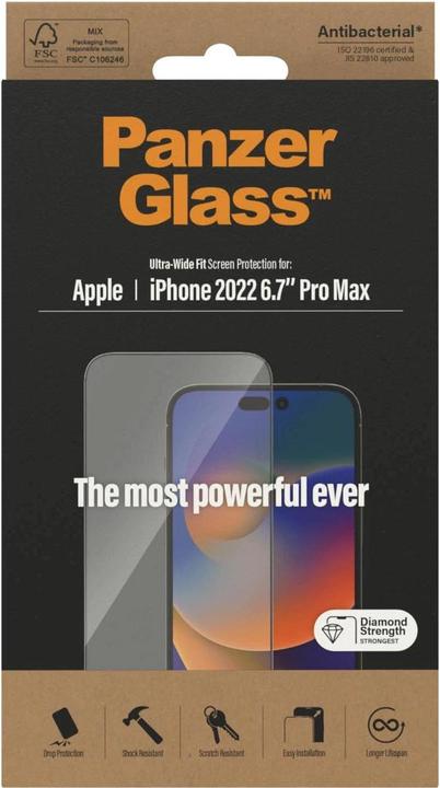 Actual product image PanzerGlass Ultra-Wide Fit (1 pcs., Apple iPhone 14 Pro Max)
