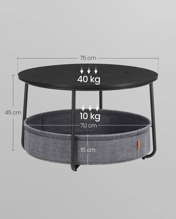Immagine prodotto Vasagle Talia (75 x 75 x 45 cm)