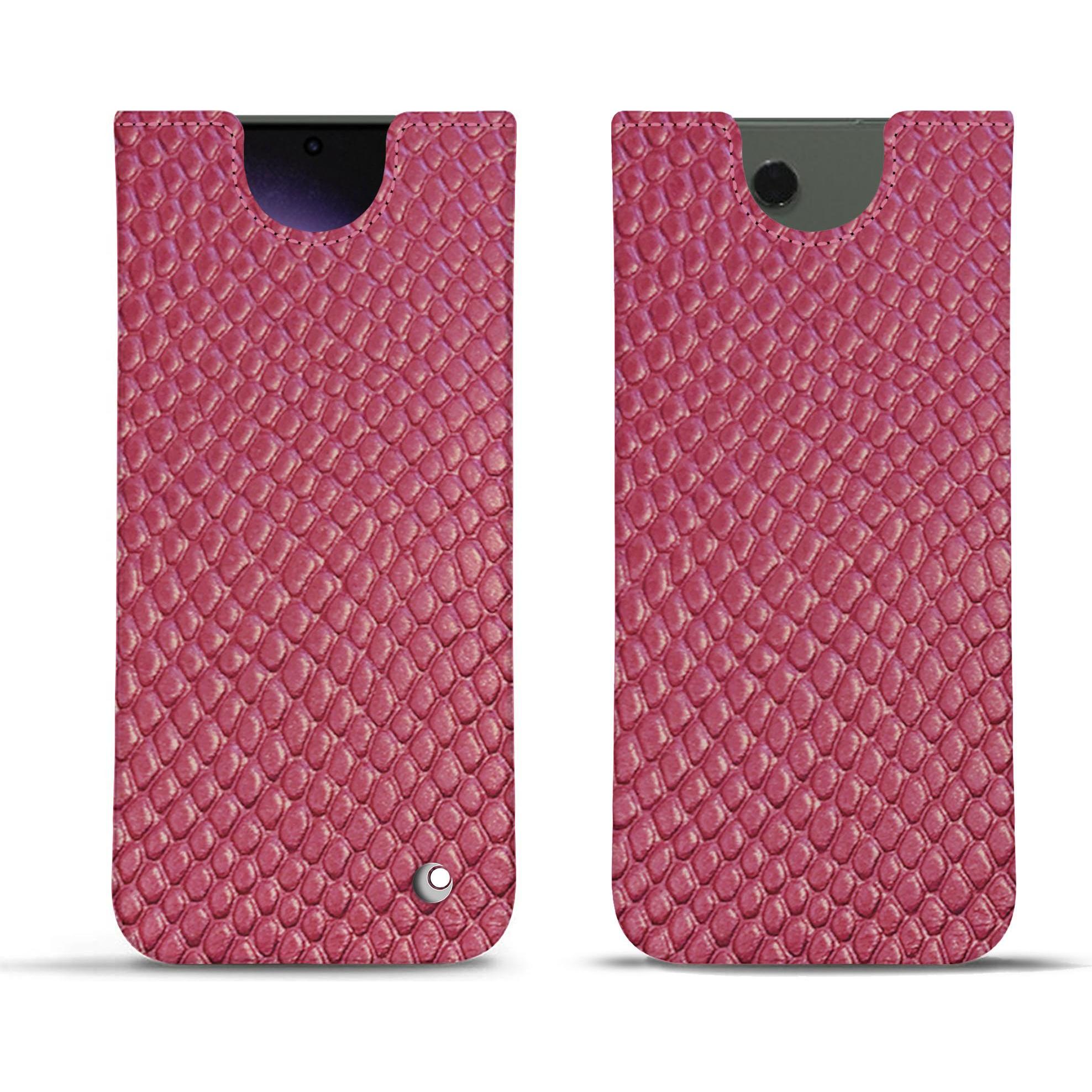Noreve Lederschutzhülle (Samsung Galaxy S24 Ultra), Smartphone Hülle, Rosa