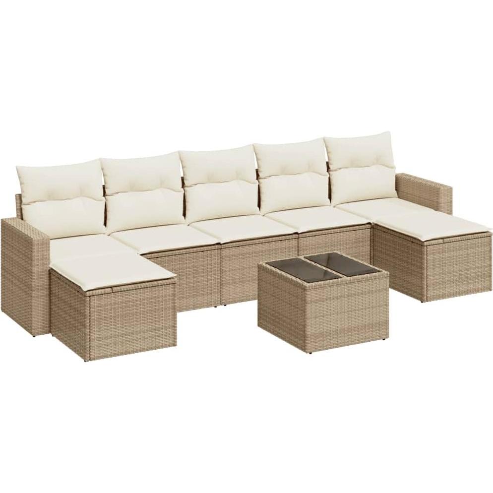 VidaXL, Gartenlounge, 10-tlg. Garten-Lounge-Set mit Kissen
